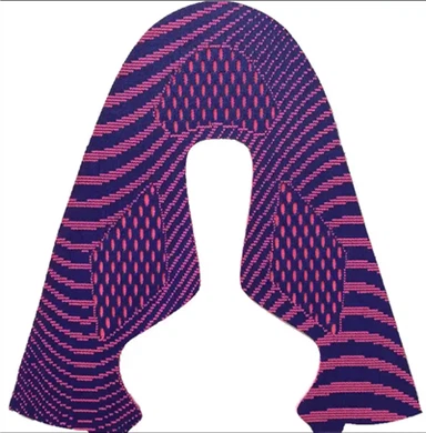 Respirant may Jacquard tise fanm soulye anwo Vamp