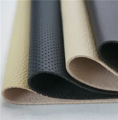 Wholesale Customizable Ekolojik-zanmi Lichi Pinhole Modèl Microfiber Faux sentetik Leather