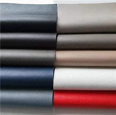 Wholesale dife rezistan ekselan bon jan kalite PVC atifisyèl kwi ak fè bak ignifuje pou chèz machin