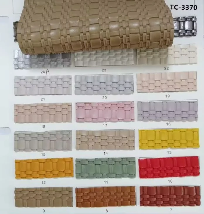 New Fashion Woven Pattern Semi Pu Leather