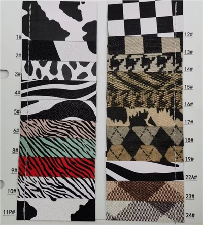 Digital Print Pattern Sentetik Pvc Leather