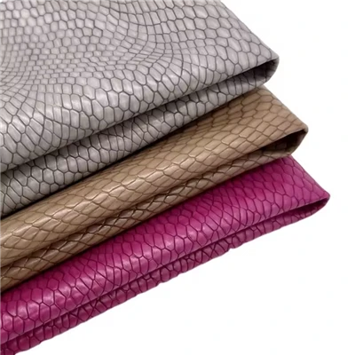 Relief PU Faux Leather twal pou sak soulye
