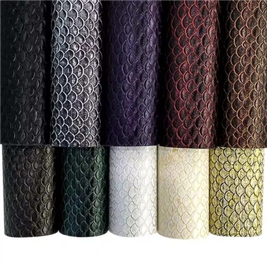 Metal Mermaid Faux Leather Atifisyèl Leather