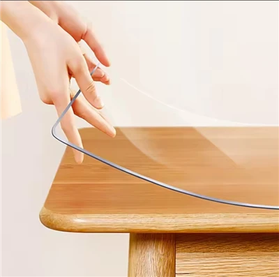 Wholesale ki enpèmeyab klè dirab transparan tab twal plastik PVC fèy nap pwoteksyon