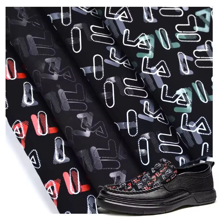 Wholesale ekran enprime Designer Faux enprime PU sentetik twal kwi